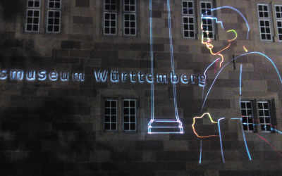 Laser projection for the Württemberg State Museum in Stuttgart