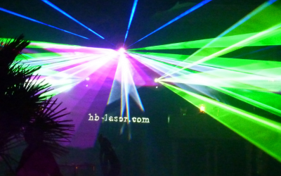 Lasershow für das FINEST Magazin auf Mallorca